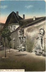 Zittau in Sachsen - Mauer am alten Gymnasium