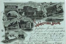 Gruss aus Nodseebad Büsum - Litho
