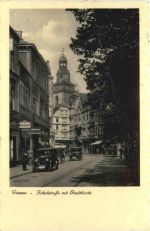 Giessen - Schulstraße mit Stadtkirche