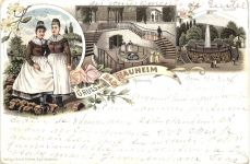 Gruss aus Bad Nauheim - Litho