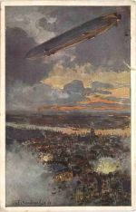 Zeppelin über Antwerpen