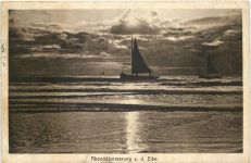 Harburg - Abenddämmerlung an der Elbe