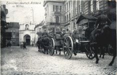 Wilna - Einrücken deutscher Artillerie - Feldpost