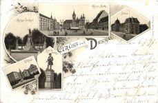 Gruss aus Dessau - Litho