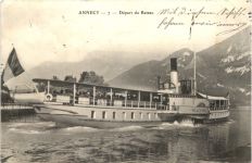 Annecy - Depart du Bateau