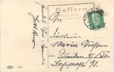 Namenstag - Landpoststempel Seffern
