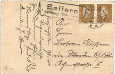 Namenstag - Landpoststempel Seffern