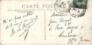 Tours - Mini postcard