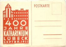 Lübeck - 400 Jahre Katharineum 1931