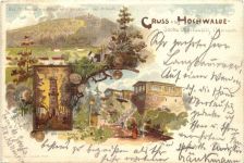 Gruss vom Hochwald - Litho