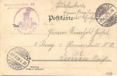 Cunewalde mit dem Czerneboh - Litho