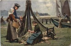 Künstler Ak Fritz Raupp - Heimkehr vom Fischfang