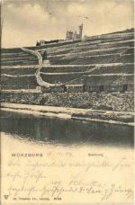 Würzburg - Steinburg mit Eisenbahn