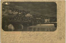 Gruss aus Würzburg - Litho