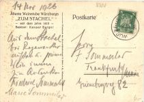 Würzburg - Weinstube Zum Stachel