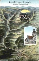 Bahn Ettlingen-Herrenalb - Künstler Ak Eugen Felle