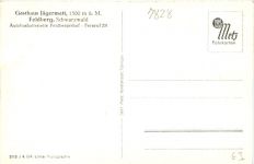 Feldberg - Gasthaus Jägermatt