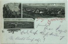 Gruss aus Emmendingen - Litho