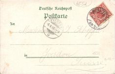 Gruss aus Bad Münster am Stein - Litho