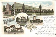 Gruss aus Riedheim - Litho