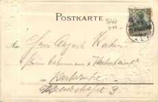 Kehl am Rhein - Litho Prägekarte