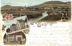 Gruss aus Geisingen - Litho
