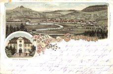 Gruss aus Geisingen - Litho
