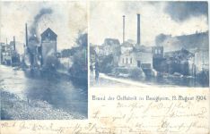 Brand der Oelfabrik in Besigheim 1904