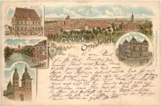 Gruss aus Osnabrück - Litho