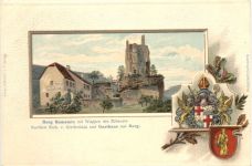 Burg Ramstein im Kylltal - Kordel - Litho