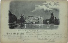 Dresden - Palais mit Teich