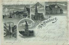 Gruss aus Offenburg - Litho
