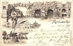 Gruss aus Mariaweiler - Litho - Düren