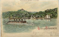 Gruss aus Blankenese - Halt gegen Licht - Litho
