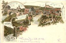 Gruss aus Weida - Litho