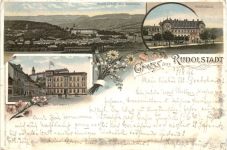 Gruss aus Rudolstadt - Litho