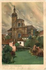 Bamberg - Stefanskirche - Litho