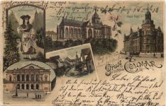 Gruss aus Colmar - Litho