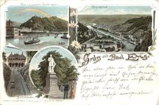 Gruss aus Bad Ems - Litho
