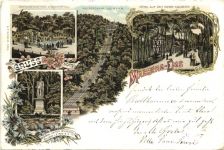 Gruss vom Malberg Ems - Litho