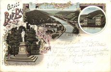 Gruss aus Bad Ems - Litho