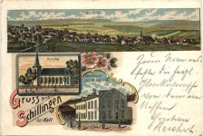 Gruss aus Schillingen bei Kell - Litho