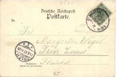 Gruss von der Remscheider Thalsperre - Litho
