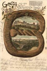 Burger Brezel - Müngsten Burg an der Wupper Litho