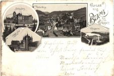 Gruss aus Burg an der Wupper - Litho 1895