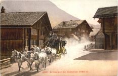 Grimselpost bei Guttannnen - Postkutsche