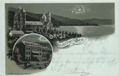 Gruss vom Laacher See - Litho