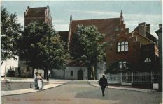 Deutsch Eylau - Evangelische Kirche mit Pfarrhaus