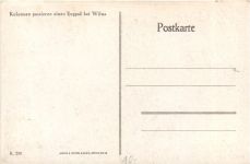 Kolonnen passieren einen Engpaß bei Wilna