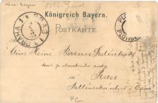 Gruss aus Waldhaus bei Zwiesel - Litho